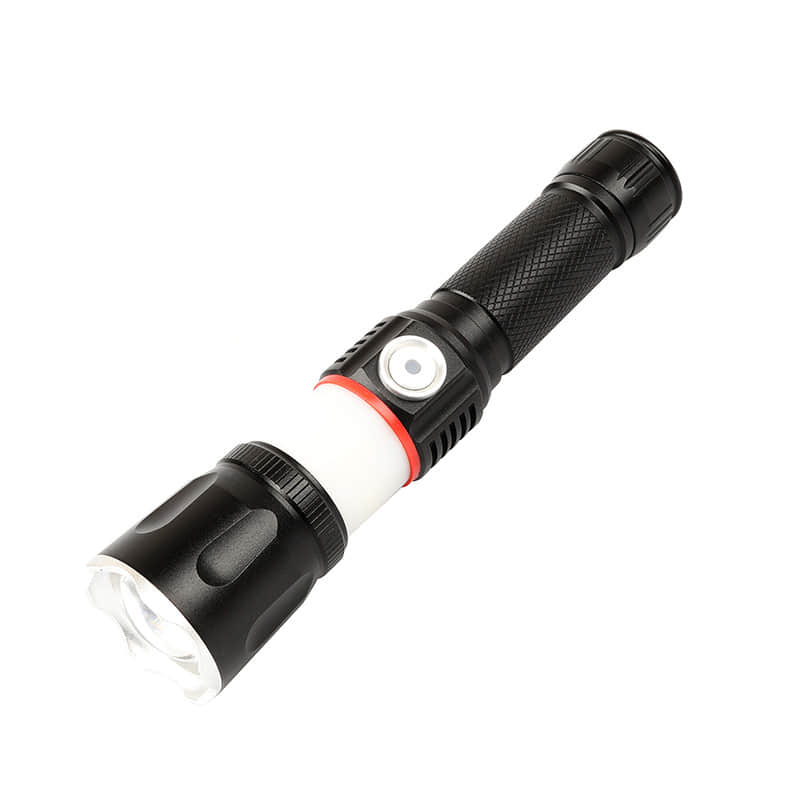 528 Outdoor 800LM Rechargeable Multifunctional Zoom Magnetic Flashlight