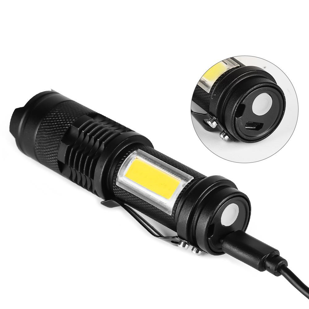 Y18 Rechargeable Small EDC COB Torch Flashlight