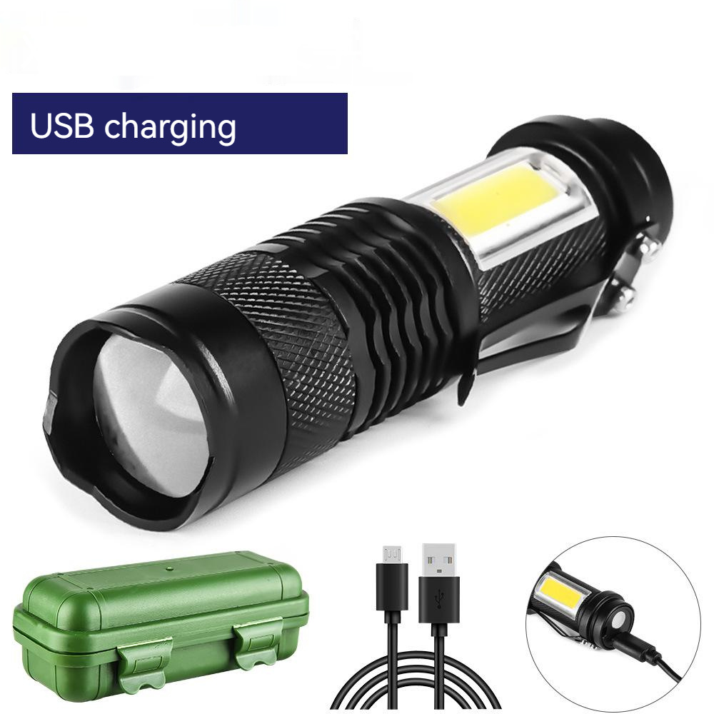 Y18 Rechargeable Small EDC COB Torch Flashlight