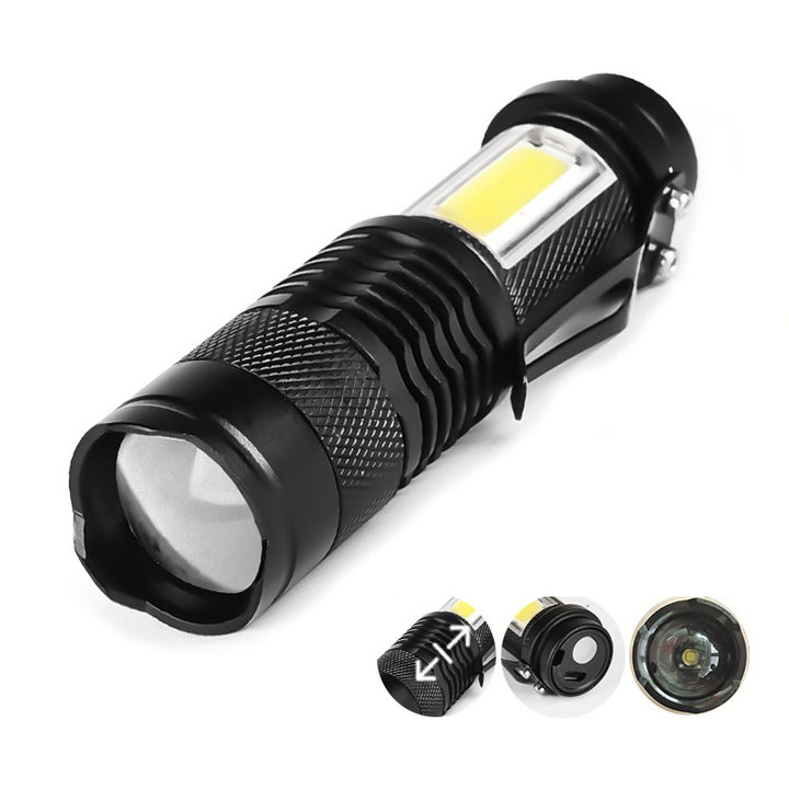 Y18 Rechargeable Small EDC COB Torch Flashlight