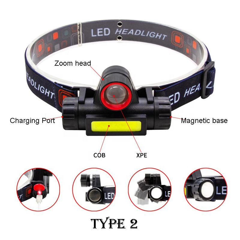 102 Rechargeable Magnetic COB Headlamp