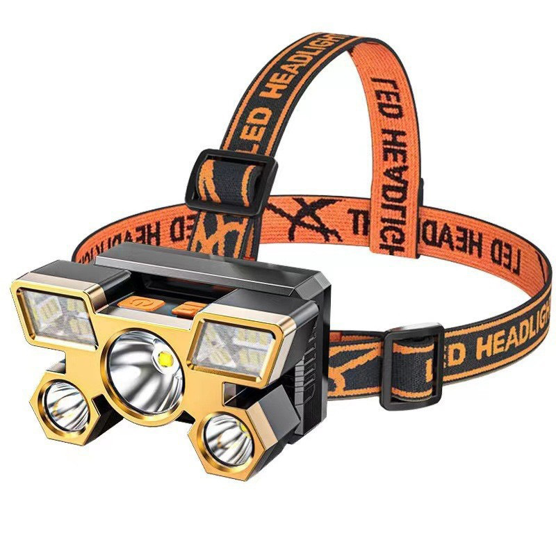 8104 Rechargeable 5 Lamps COB Headlamp