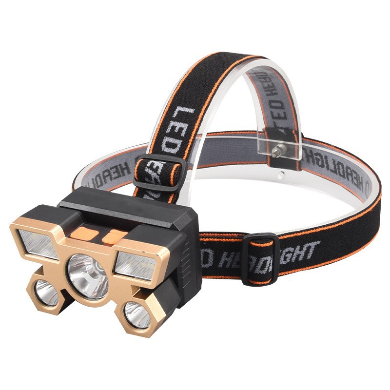 8104 Rechargeable 5 Lamps COB Headlamp