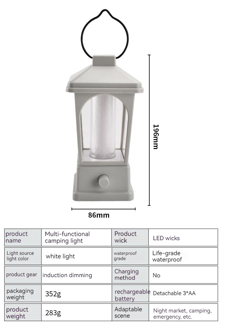 8816 Dry Cell/Rechargeable Camping Light