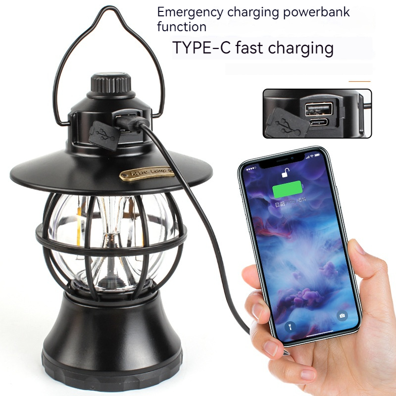 L805 Dry Cell/Rechargeable Retro Lantern