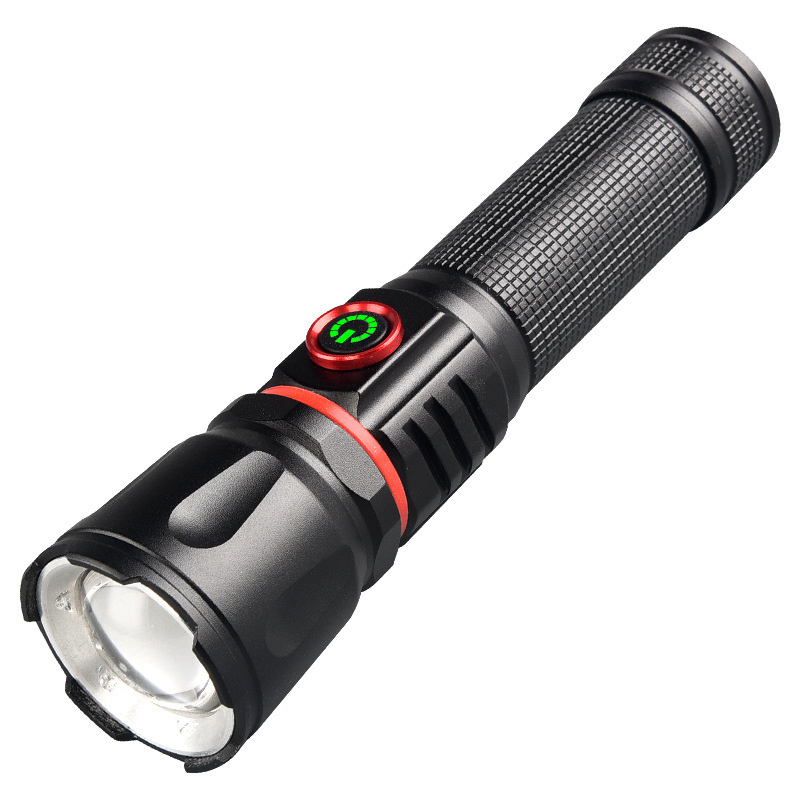 529 Outdoor 800LM Rechargeable Multifunctional Zoom Magnetic Flashlight