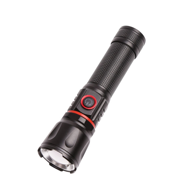 529 Outdoor 800LM Rechargeable Multifunctional Zoom Magnetic Flashlight