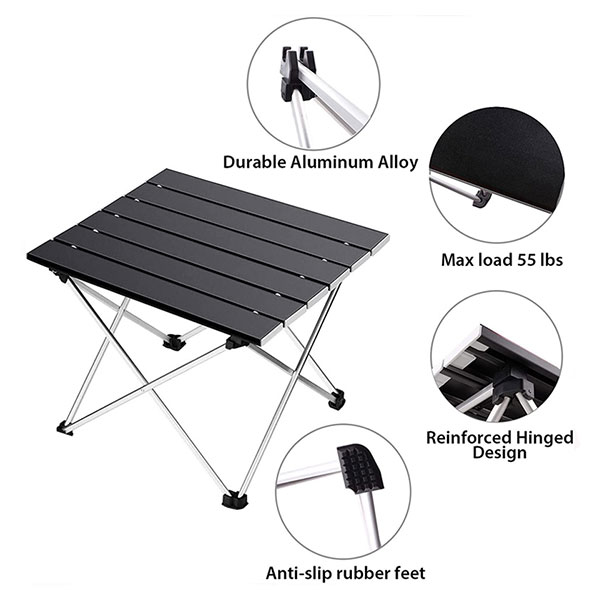 Outdoor Aluminum Alloy Light Portable Outdoor Picnic Table