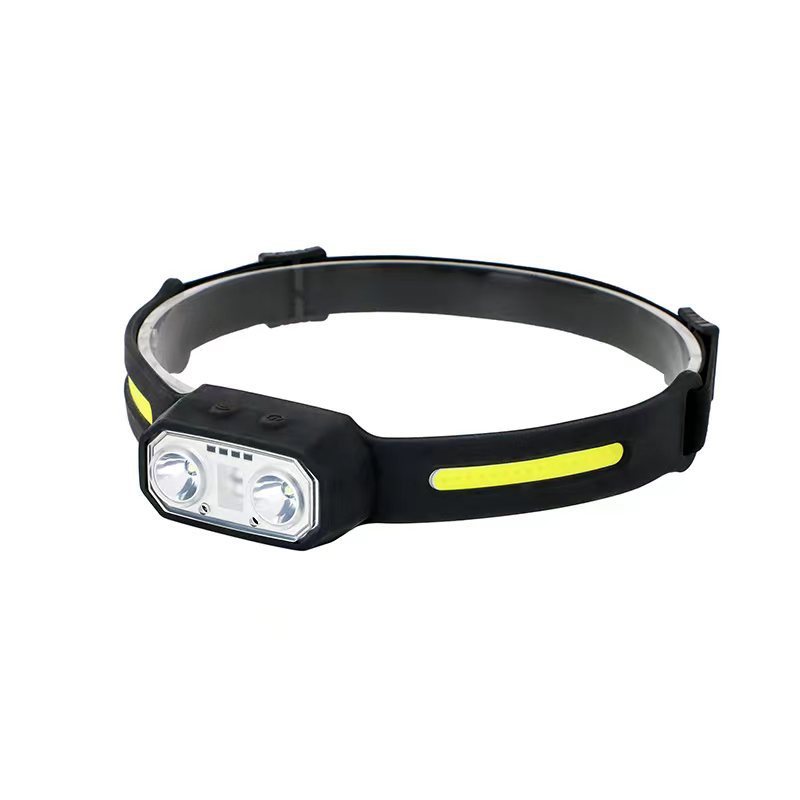 Y822 Rechargeable TPU COB Strip Head Light for Outdoor