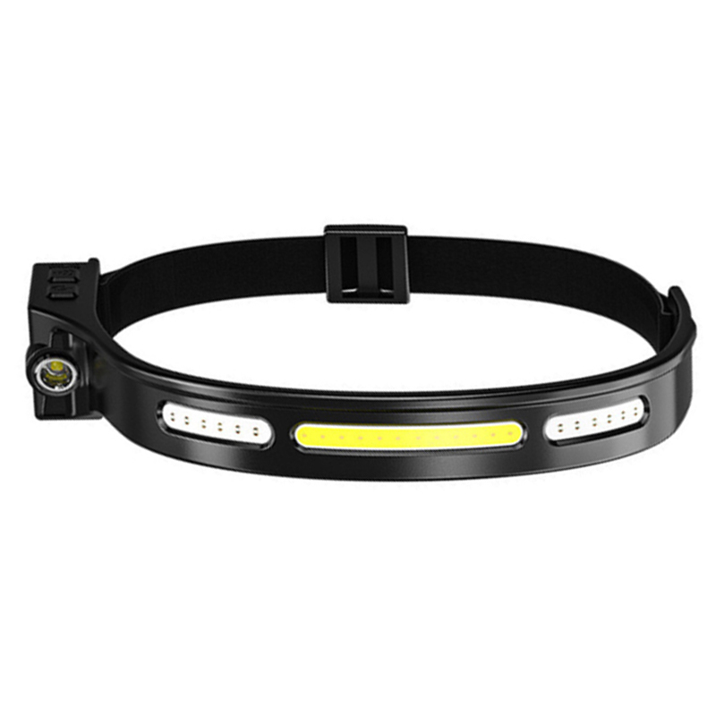 LX300 LED Emergency Headlamp Red Light Induction Running Head Torch