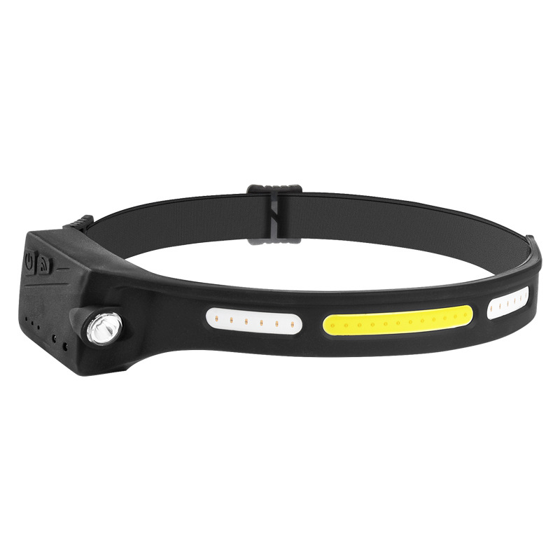 LX300 LED Emergency Headlamp Red Light Induction Running Head Torch