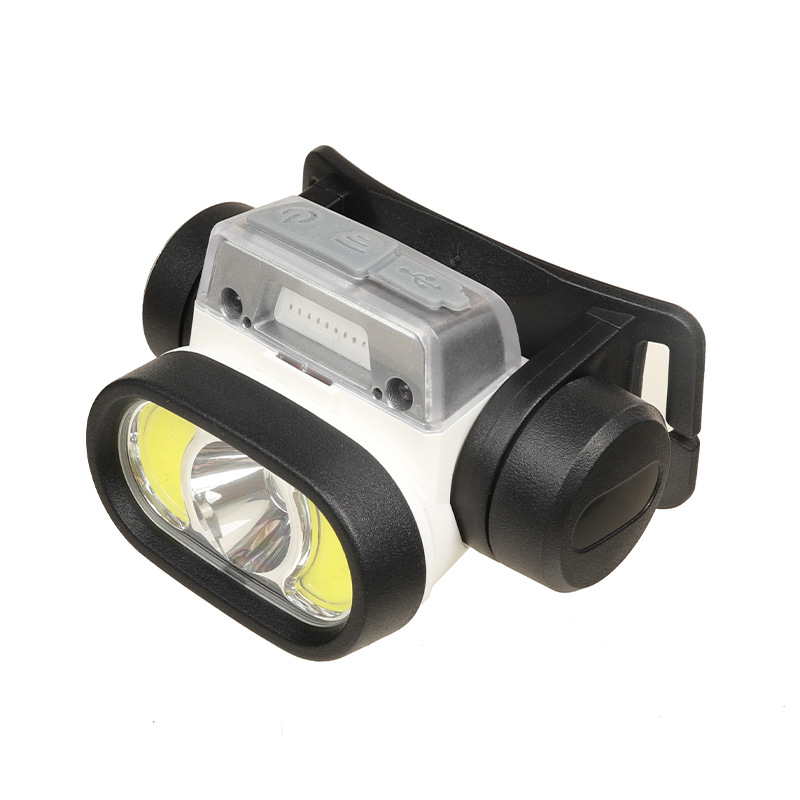W120 Rechargeable LED Head Flashlight Torch Light Headlamp for Riding Running
