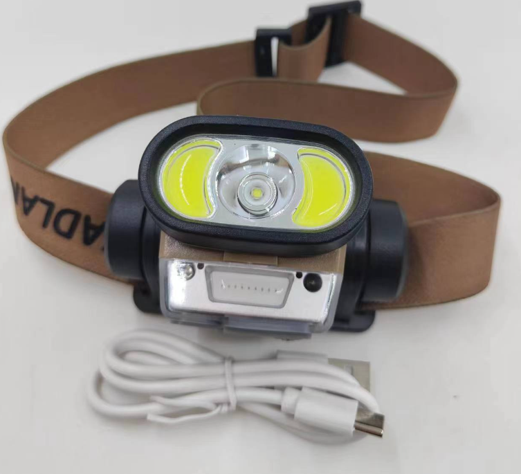 W120 Rechargeable LED Head Flashlight Torch Light Headlamp for Riding Running