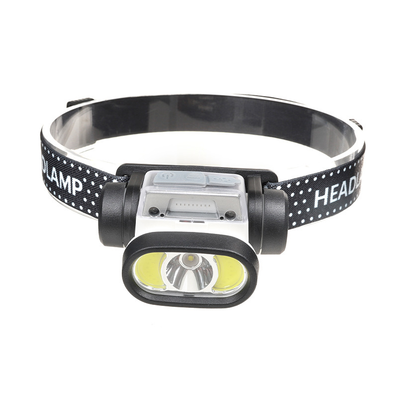 W120 Rechargeable LED Head Flashlight Torch Light Headlamp for Riding Running